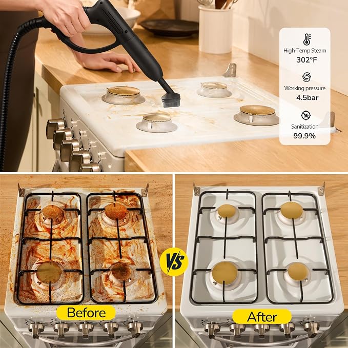 Steam Cleaner with 28-in-1 powerful, deep cleaning - Image 5