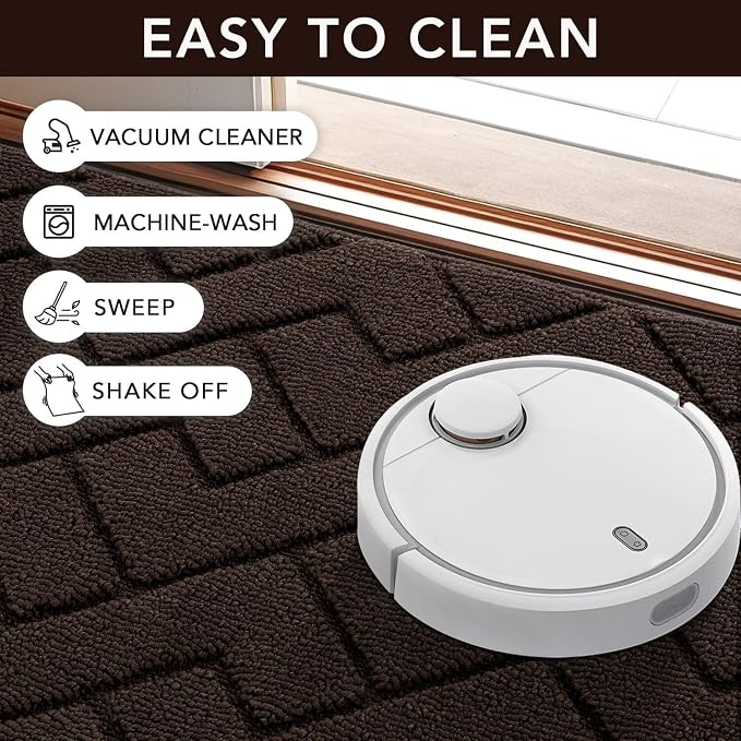 hicorfe Indoor Doormat, Front Back Door Mat Rubber Backing Non Slip Door Mats - Image 7