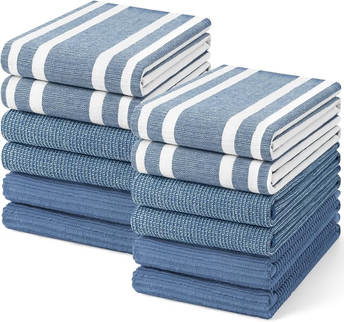 Homaxy Premium Kitchen Towels, Large Cotton 380 GSM Kitchen Hand Towels by Homaxy
