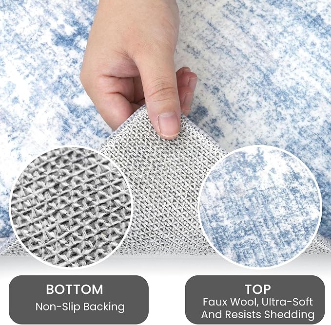 IOHOUZE Small Abstract Area Rug 2x3 Ft Entryway Rugs Washable Door Mat Indoor - Image 4