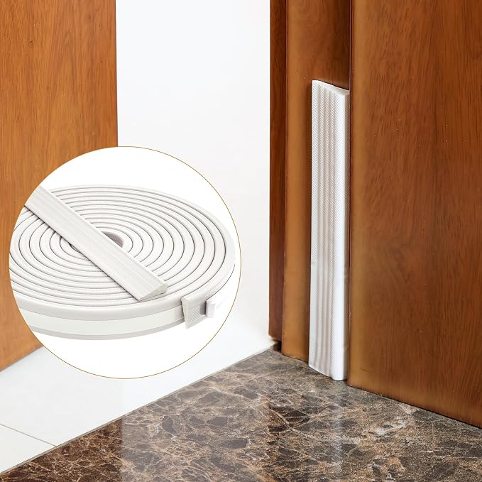 QDiShi 118" Wedge-Shape Weather Stripping Door Seal Weatherproof Foam Seals - Image 6