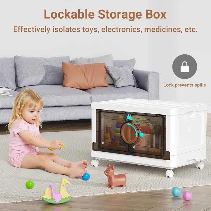 BROVIEW 480Qt Lockable Stackable Storage Bins - Image 5