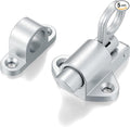 5 Packs Self-Closing Latches，Silver Gray Spring Door Lock，Resilient Bolt Latch by INIRET