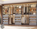 Aheaplus Closet System Set of 3, 138.5" Wood Closet Organizer System Tower by Aheaplus