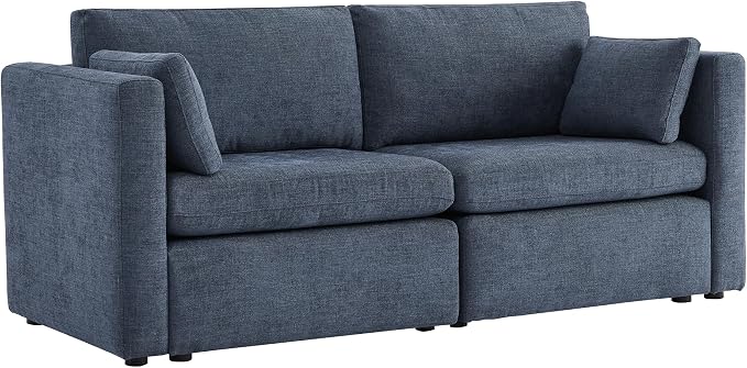 CHITA Small Modular Sectional Fabric Sofa Set, Extra Comfty Loveseat Cloud Couch - Image 3