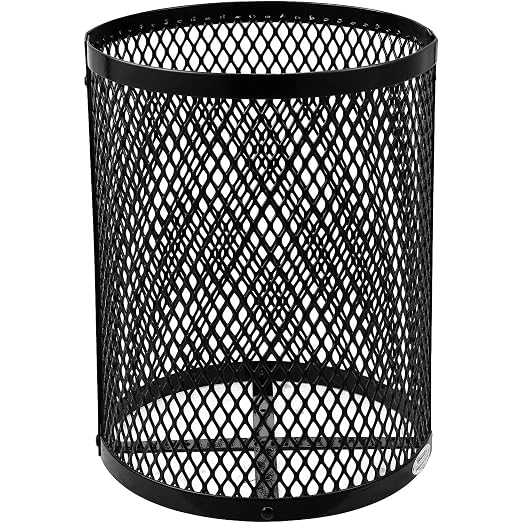 Global Industrial Outdoor Diamond Steel Trash Can - Image 4