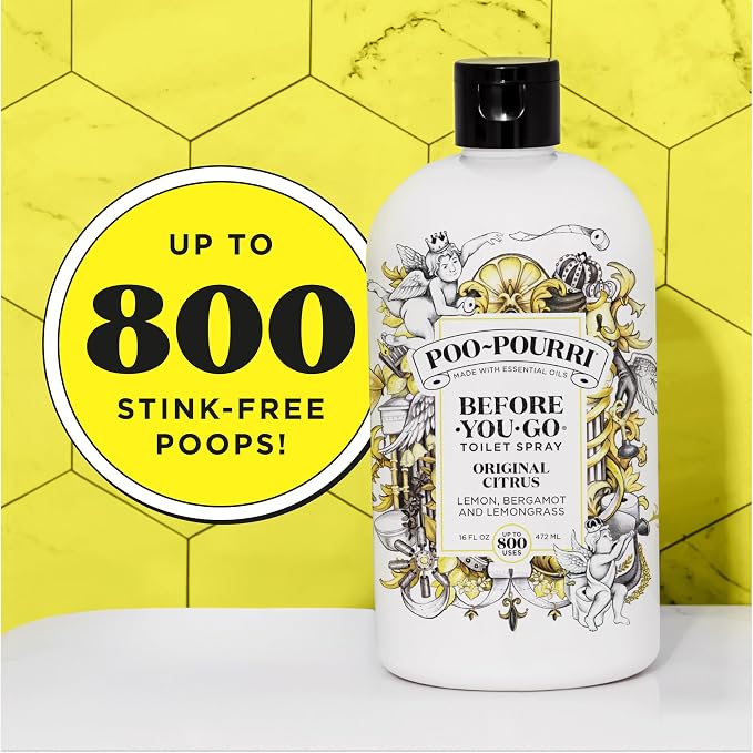 Poo-Pourri Before-You-Go Toilet Spray Refill, Original Citrus, 16 Fl Oz - Image 9