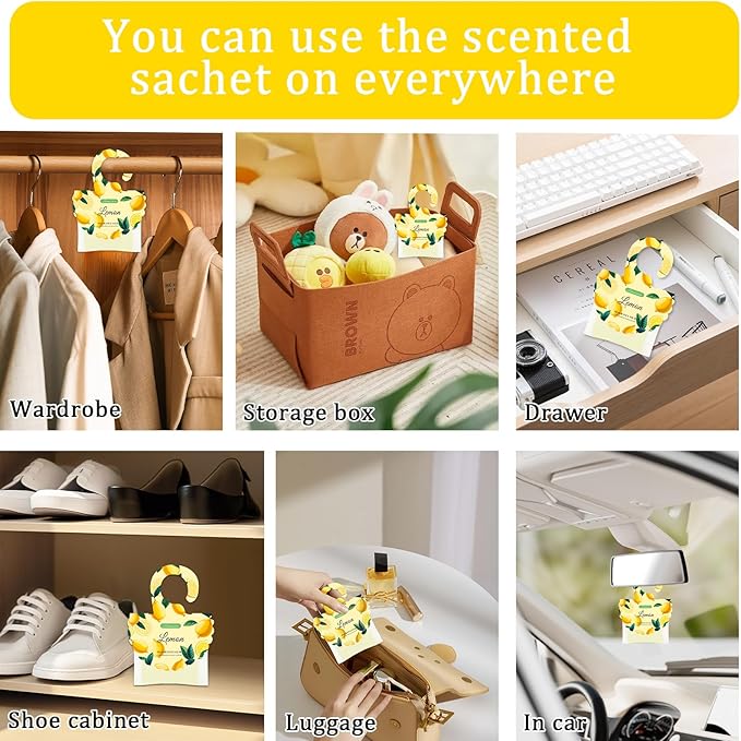 15 Packs Lemon Scented Sachets Bag - Image 3