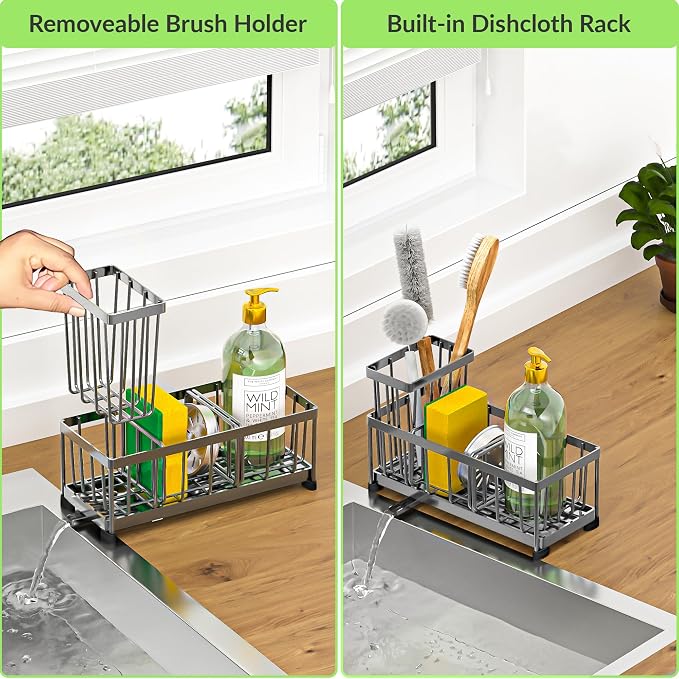 Self-Draining Kitchen Sink Caddy - Image 5