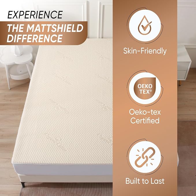 Luxury Waterproof Organic Mattress Protector Calif King - Image 4