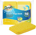 Scrub and Wipe Cleaning Pads – SCRUBIT Dual Sided Scouring Pad and Sponge by SCRUBIT