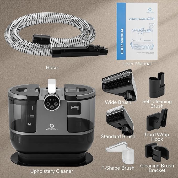 Airthereal S1 Carpet Cleaner Machine, Instant Heating Portable Upholstery Spot - Image 8