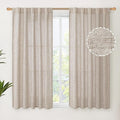 YoungsTex Short Natural Linen Curtains 54 Inch Length by YoungsTex