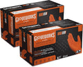 GLOVEWORKS Heavy-Duty Nitrile Gloves, Disposable, Latex Free, 8 Mil, Diamond by GLOVEWORKS