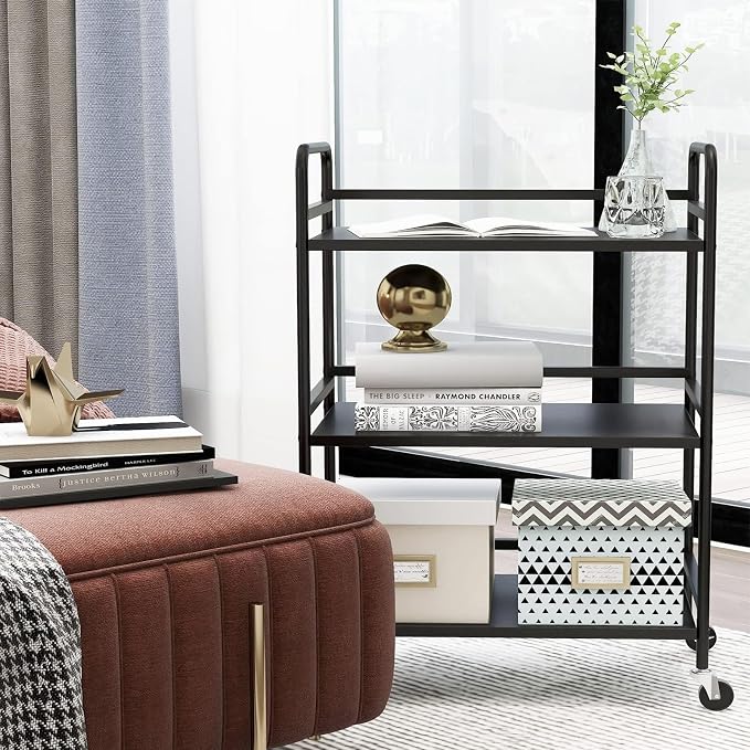 HDANI 3 Tier Metal Utility Multipurpose Rolling Cart, Large Capacity Heavy Duty - Image 5