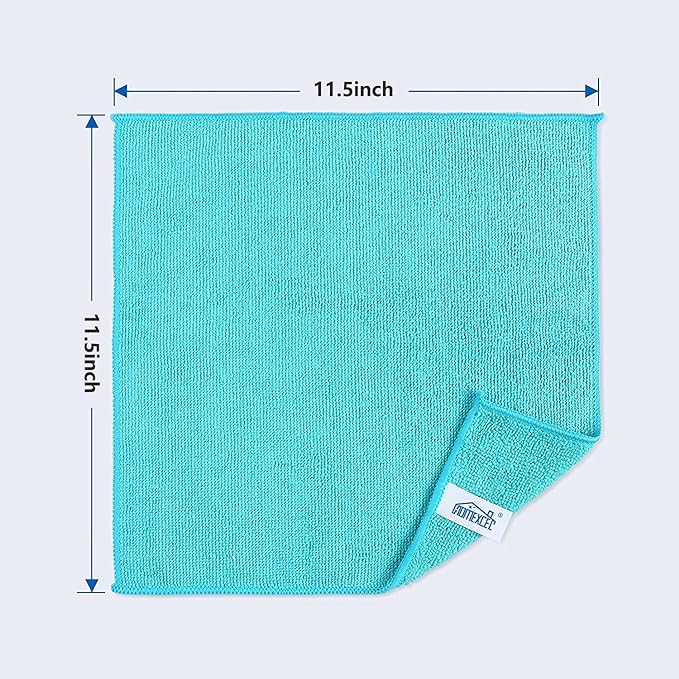 HOMEXCEL Microfiber Cleaning Cloth, 8 Pack Cleaning Rags, Cleaning Towels - Image 2