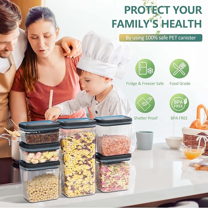 4 PACK Dog Treat Container 0.6 Qt*2+1.5 Qt+3.4 Qt, Airtight Food Storage - Image 7