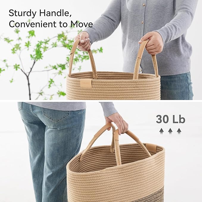95L Striped Laundry Hamper - Image 5
