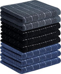 Homaxy 100% Cotton Terry Kitchen Towels, Checkered Designed, Soft and Super by Homaxy