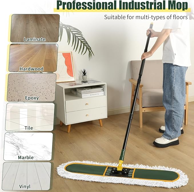 36" Commercial Dust Mop for Floor Cleaning - Image 3