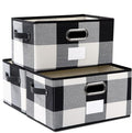 PRANDOM Fodable Storage Bins for Closet Decorative Fabric Storage Baskets Cubes by Prandom