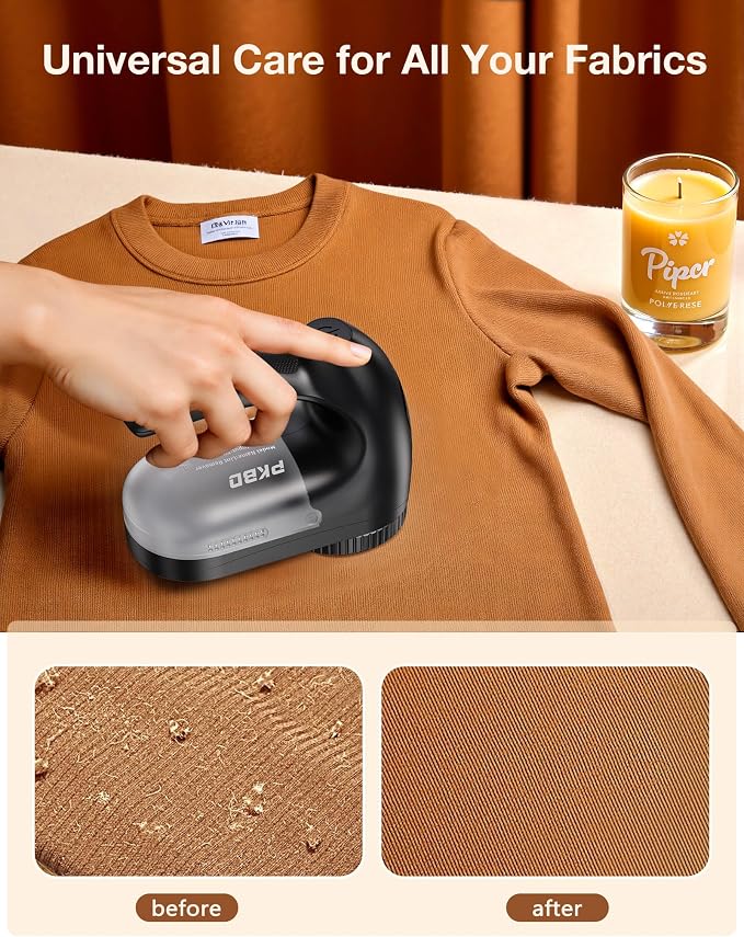 IPX6 Waterproof Washable Electric Fabric Shaver and Lint Remover, Rechargeable - Image 3