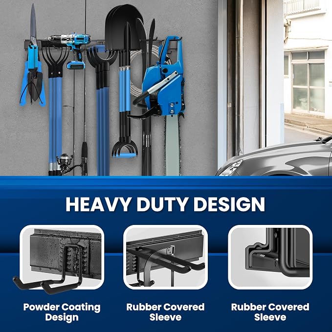 Garage Storage, Garage Organization, Garage Tool Organizer Wall Mount, Garden - Image 3