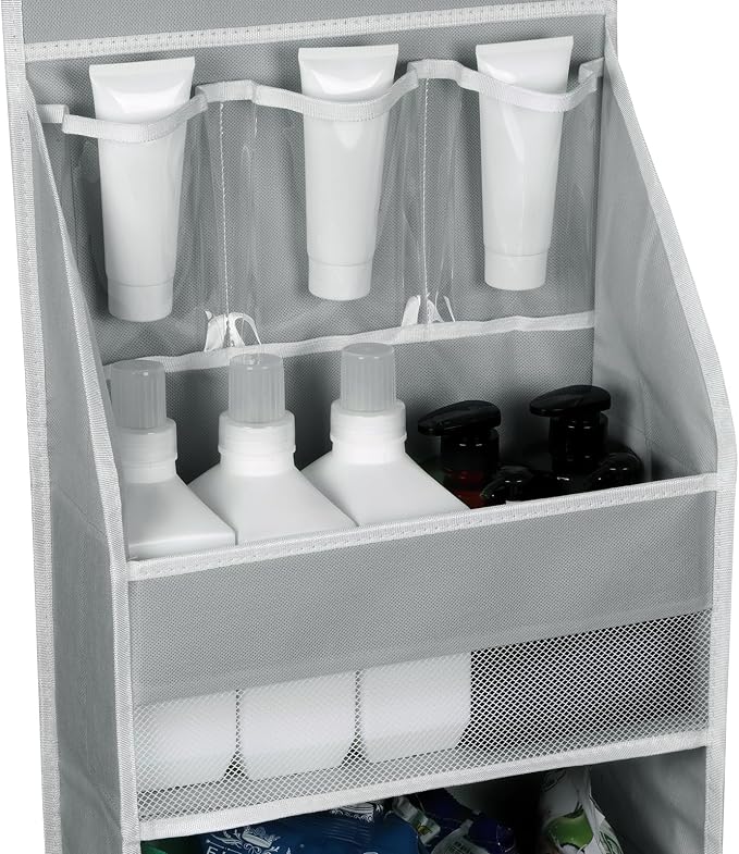 Univivi 5-Shelf Fabric Door Storage Over Door Hanging Organizer - Image 4
