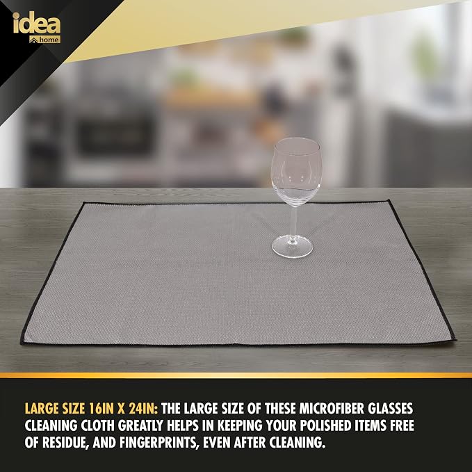 Idea Home Premium Microfiber Cleaning Cloth Ultra Absorbent Streak and Lint - Image 3