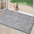 REFETONE Doormat, Indoor Absorbent Non Slip Dark Grey Doormat, Resist Dirt by Refetone