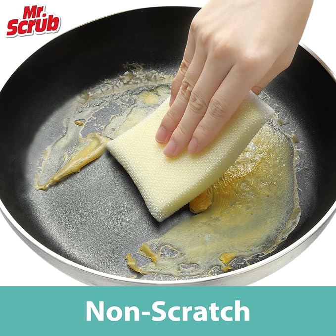 Sponges Kitchen Scrub Dish Sponge Scouring Pad, 48 Pads Cleaning Brush - Image 3