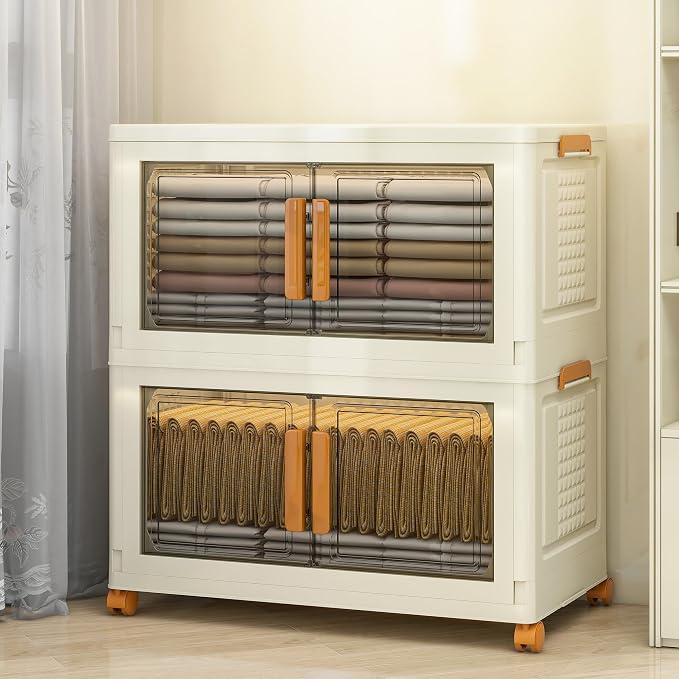 2 Tier Extra Large Stackable Storage Bins - Image 8