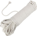 164 Feet 1/4 Inch White Natural Cotton Rope, Cotton Clothesline Rope, by ZEONHEIDIRECT