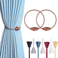 2 PCS Magnetic Curtain Tiebacks, European Style Convenient Drape Tie Backs by YUNTUOO