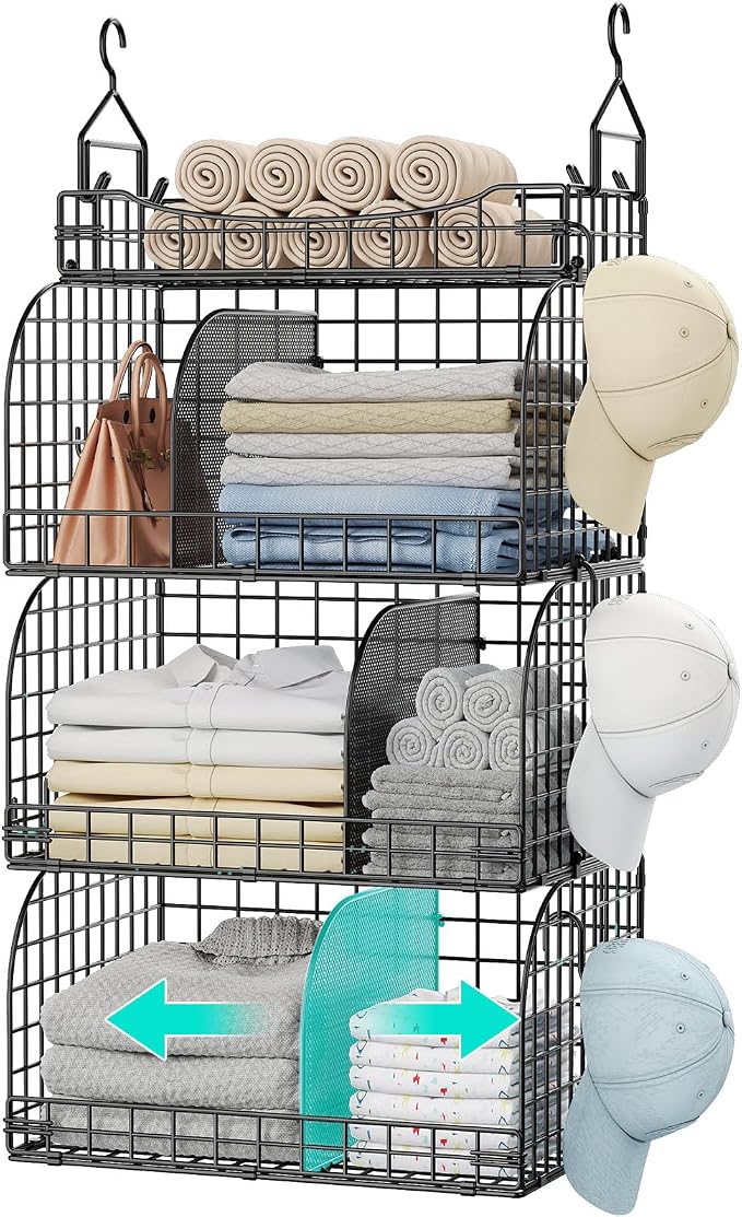 HapiRm Hanging Closet Organizer Storage by HapiRm