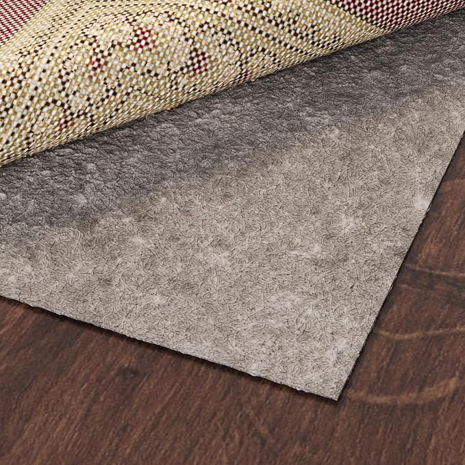 Ottomanson 2' x 3' Non-Slip Rug Pad Gripper 1/4 Inch Thick Dual Surface Felt + by Ottomanson