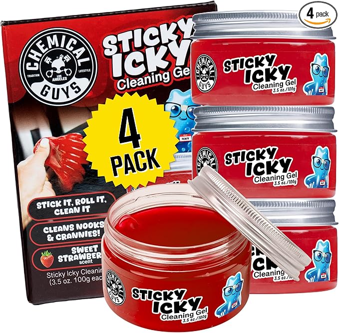 Chemical Guys Sticky Icky Car Cleaning Gel, Automotive Dust Car Crevice Cleaner by ChemicalGuys