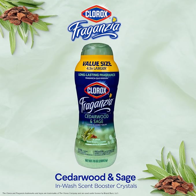 Clorox Fraganzia Laundry Scent Booster Crystals in Cedarwood & Sage Scent - Image 3