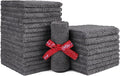 HOMEXCEL Microfiber Washcloths 24 Pack, Highly Absorbent and Soft Face Towel by HOMEXCEL