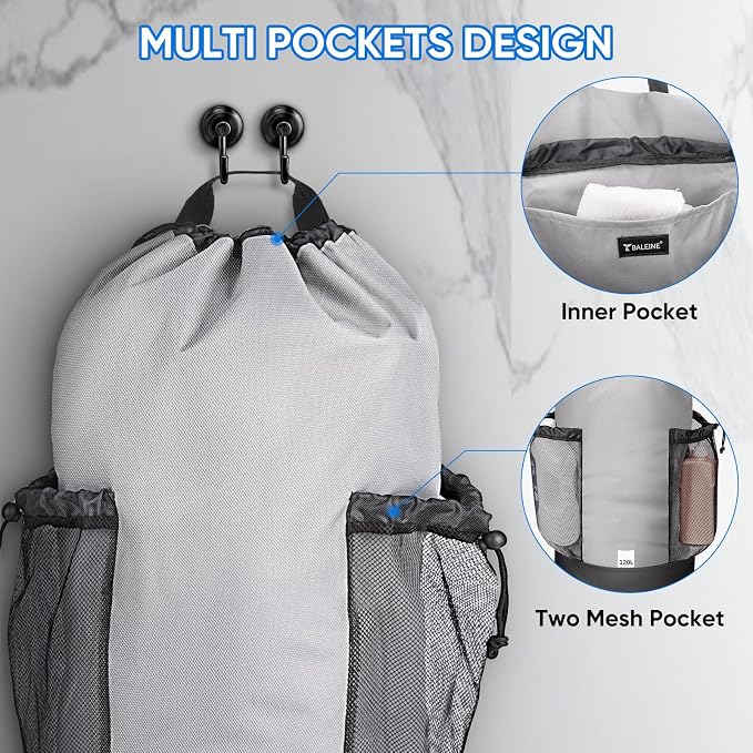 BALEINE 150L Laundry Bag Backpack, 900D Oxford Fabric Large Travel Laundry Bags - Image 3