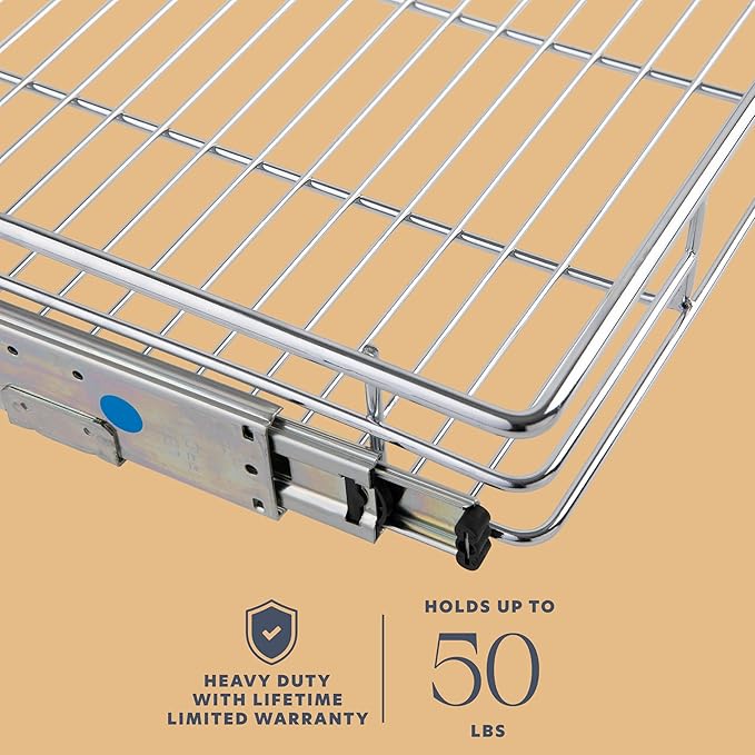 HOLDN’ STORAGE Pull Out Cabinet Organizer, Heavy Duty Caddy w/Lifetime Limited - Image 3
