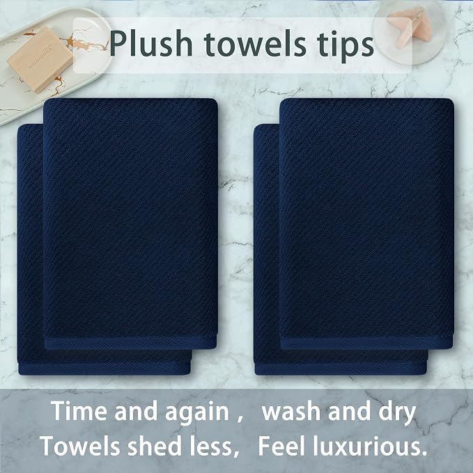 VOOVA & MOVAS Bath Towels, Large 30" x 56" - Image 3
