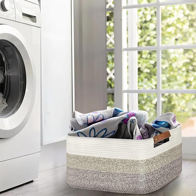 Large Collapsible Laundry Basket, Clothes Hamper - Image 4
