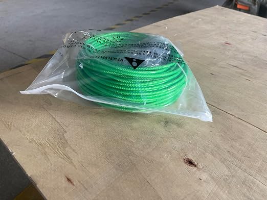 100 Ft Turnbuckles for Cables Wire, 3/16" Green PVC Coated Wire Rope Kit - Image 11