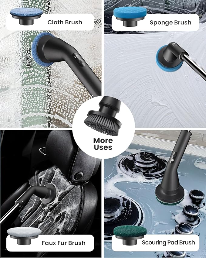 Electric Spin Scrubber, 2025 New Cordless Cleaning Brush - Image 5