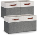 Temary 13x13 Storage Cubes 4 Pack Fabric Cube Storage Bins Large Storage Baskets by TEMARY