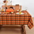 Gingham Plaid Tablecloth by Essifunia