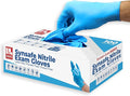 Synsafe 4 Mil - Blue Nitrile Exam Gloves –Disposable Latex Free & Powder Free – by LONDONLABS