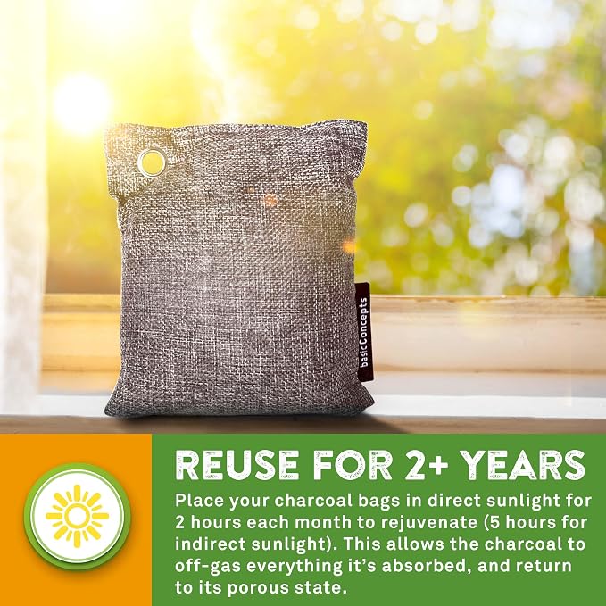 Charcoal Odor Absorber for Strong Odor, Bamboo Charcoal Air Purifying Bag - Image 4