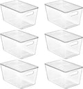 Vtopmart 6 Pack Clear Stackable Storage Bins by Vtopmart